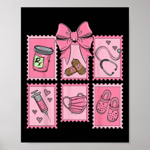 Stamp Bow Apotheek Pil Cpht Apothekersassistent Poster