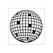 STAMP DISCO RETRO-PARTIJ RUBBERSTEMPEL (Afrduk)