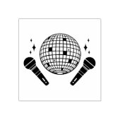 STAMP DISCO RETRO-PARTIJ RUBBERSTEMPEL (Afrduk)