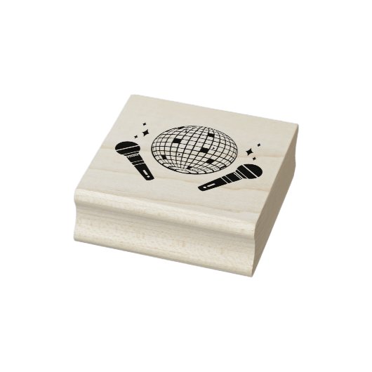 STAMP DISCO RETRO-PARTIJ RUBBERSTEMPEL (Stempel)