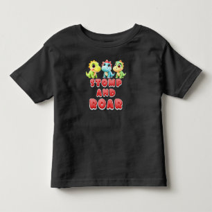 Stamp en Brul, Grappige Dinosaurussen Kinderen Kinder Shirts