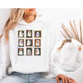  Stamp Halloween Geesten Boeken Lezen Hoodie