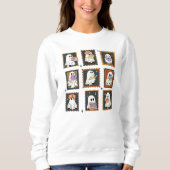  Stamp Halloween Geesten Boeken Lezen Trui (Voorkant)