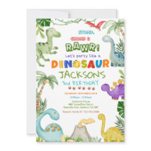 Stamp, kauw en brul! Dinosaurus verjaardagsfeestje