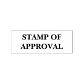 STAMP OF APPROVAL Wood Art Stamp Rubberstempel (Afrduk)