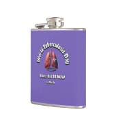 Stamp onze TB nu. Wereld Tuberculose Dag. Heupfles (Links)