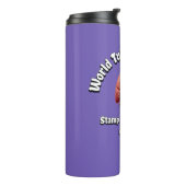 Stamp onze TB nu. Wereld Tuberculose Dag. Thermosbeker (Gedraaid links)