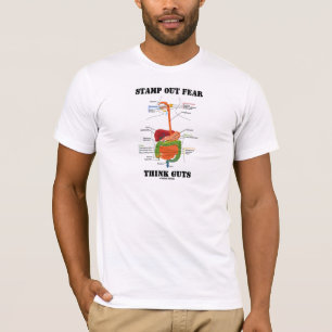 Stamp Out Angst Denk aan Ingewanden (Spijsverterin T-shirt