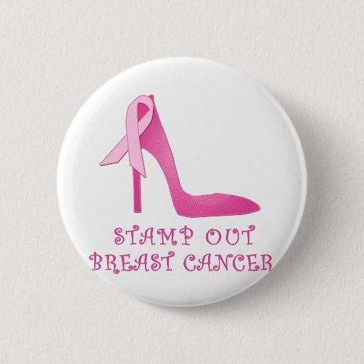 Stamp Out Breast Cancer Products Ronde Button 5,7 Cm (Voorkant)