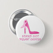 Stamp Out Breast Cancer Products Ronde Button 5,7 Cm (Voorkant /achterkant)