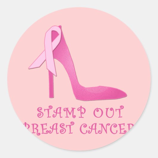 Stamp Out Breast Cancer Products Ronde Sticker (Voorkant)