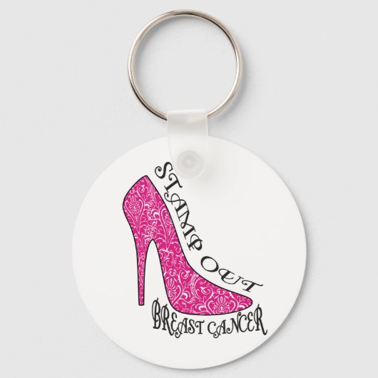 Stamp Out Breast Cancer Sleutelhanger (Voorkant)