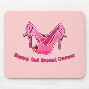 Stamp Out Breast Cancer Stilettos Muismat
