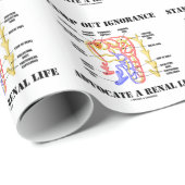 Stamp Out Ignorance Advocate Renal Life Nephron Cadeaupapier (Rol Hoek)