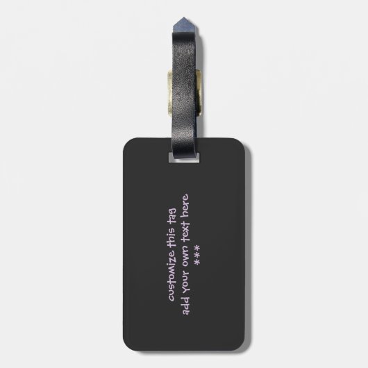 Stamp Out Misogyny Personalized Bagagelabel (Achterkant verticaal)