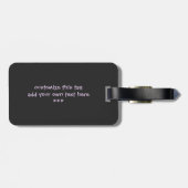 Stamp Out Misogyny Personalized Bagagelabel (Achterkant horizontaal)