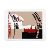 Stamp Out Syphilis and Gonorrhea Magneet (Horizontaal)