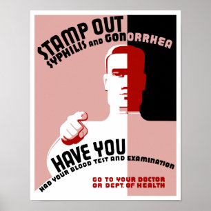 Stamp Out Syphilis and Gonorrhea - WPA Poster