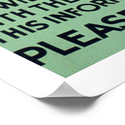 Stamp uit Syphilis 1940 WPA Poster (Hoek)