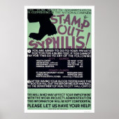 Stamp uit Syphilis 1940 WPA Poster (Voorkant)