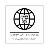 STAMP VAN logo SQUARE EN SLOGAN RUBBER Rubberstempel (Afrduk)