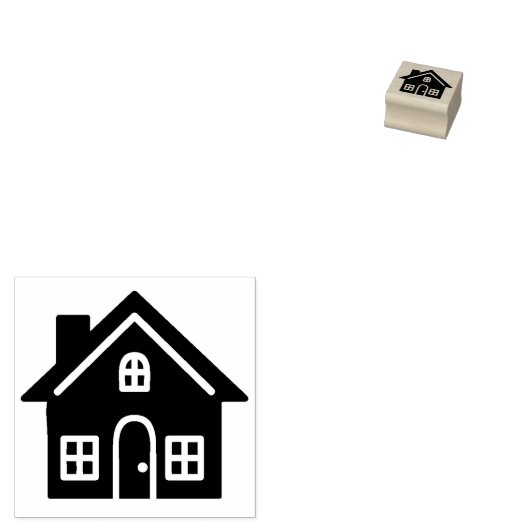 STAMP VOOR HOUSE GRAPHIC RUBBER RUBBERSTEMPEL (Gestempeld)