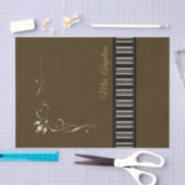 Stampapier Stripes Brown Tissuepapier (Craft)