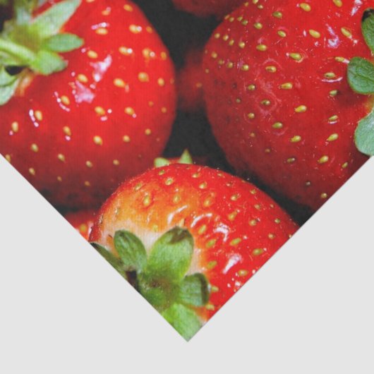 Stampapier voor aardbeien tissuepapier (Detail)
