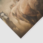 Stampapier voor het loskoppelen van wilde paarden tissuepapier (Detail)