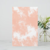 Stampapier voor koraalroze waterverf briefpapier (Staand voorkant)