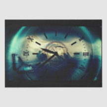 Stampapier voor reistijdklokken, compacte decoupag