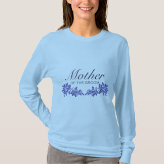 Stamped Floral Mom of Groom T-shirt