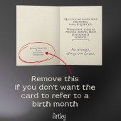 Stamped goudsbloem oktober Geboorte Bloem Linnen Kaart