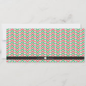 Stamped Merry Kerstmis Feestdagenkaart (Achterkant)