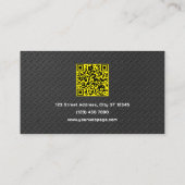 Stamped metal faux texture handyman visitekaartje (Achterkant)