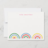 Stamped Rainbows Kinder Stationery Kaart - Cherry (Voorkant)