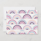 Stamped Rainbows Kinder Stationery Kaart - Plum (Achterkant)