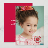 Stamped Rosh Hashanah Photo Card Feestdagenkaart (Voorkant / Achterkant)