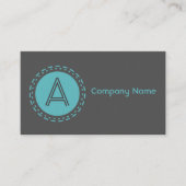 Stamped Spot Blue Dark Visitekaartje (Voorkant)