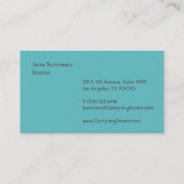 Stamped Spot Blue Dark Visitekaartje (Achterkant)