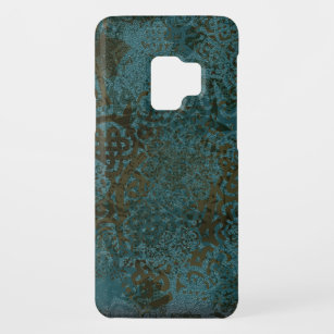 Stamped Teals Greens and Black Celtic Design Case-Mate Samsung Galaxy S9 Hoesje