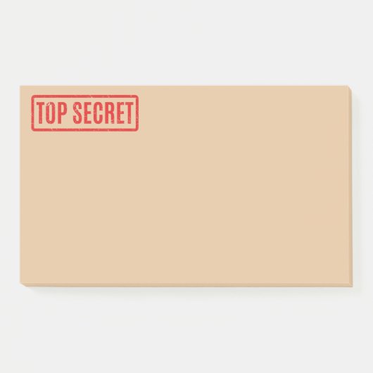 Stamped Top Secret Post-it Notes (Voorkant)