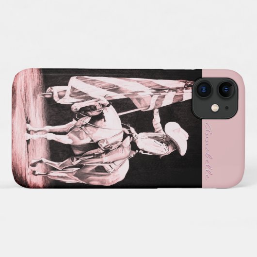 Stampede gebeden (roze) Case-Mate iPhone case (Achterkant (horizontaal))