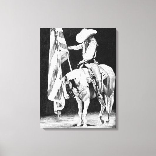 Stampede Prayers (ballpoint) Canvas Afdruk (Voorkant)