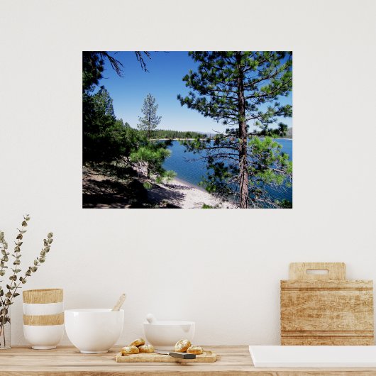 Stampede Reservoir - Nationaal bos van Tahoe Poster (Keuken)