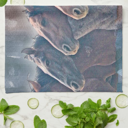 Stampede Theedoek (Gevouwen)