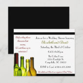 Stampen in de Bar, wijnfles Kaart (Voorkant / Achterkant)