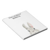 Stampen van Bunny Rabbit van het bureau van specia Notitieblok (Schuin)