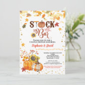 Stampen van de herfst van de staaf kaart (Staand voorkant)