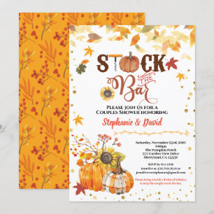 Stampen van de herfst van de staaf kaart